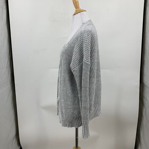 American Eagle Cardigan Womens XS Extra Small Gray Knit Long Sleeve Open Front - Picture 5 of 12